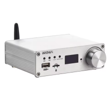 Підсилювач двоканальний BRZHIFI Audio C40 Hi-Fi 130x2 Вт на базі TPA3250 та ЦАП ES9023 - підтримка Bluetooth та пульта керування Колір Металік